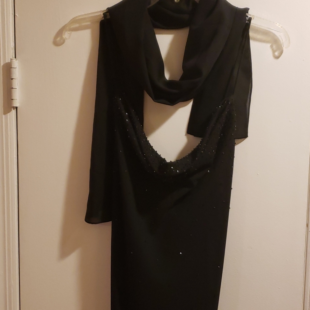 Chelsea Niles Black Dress (Size 16)
